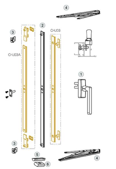 outward opening window configuration